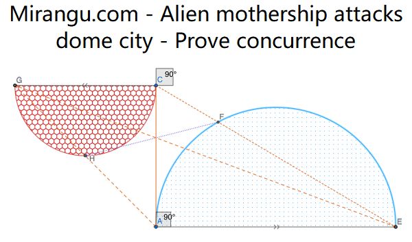 Alien mothership attacks dome city