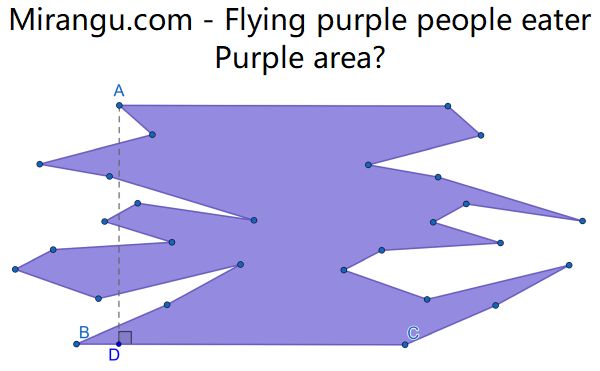 Flying purple people eater