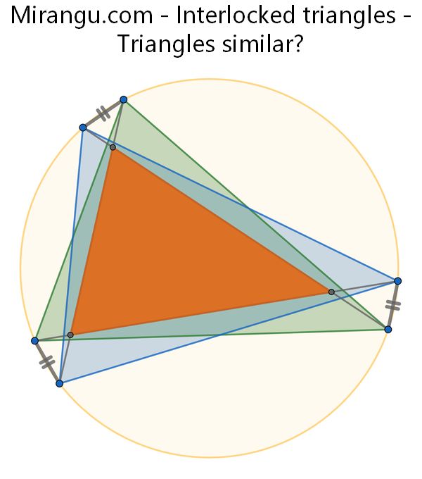 Interlocked triangles